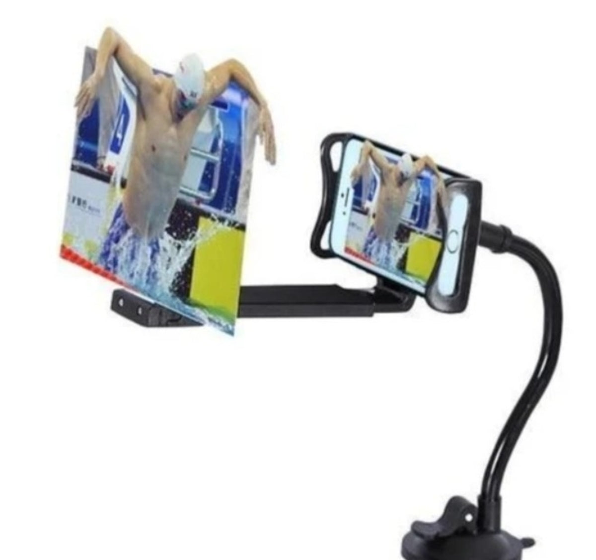 12 Mobile Phone HD Projection 3D Magnifier with Stand - Image 2