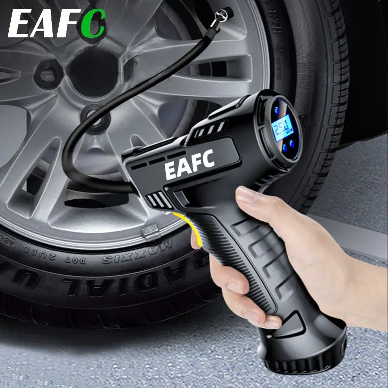 120W Handheld Air Compressor Wireless/Wired Inflatable Pump Portable Air Pump Tire Inflator Digital for Car Bicycle Balls - Image 3