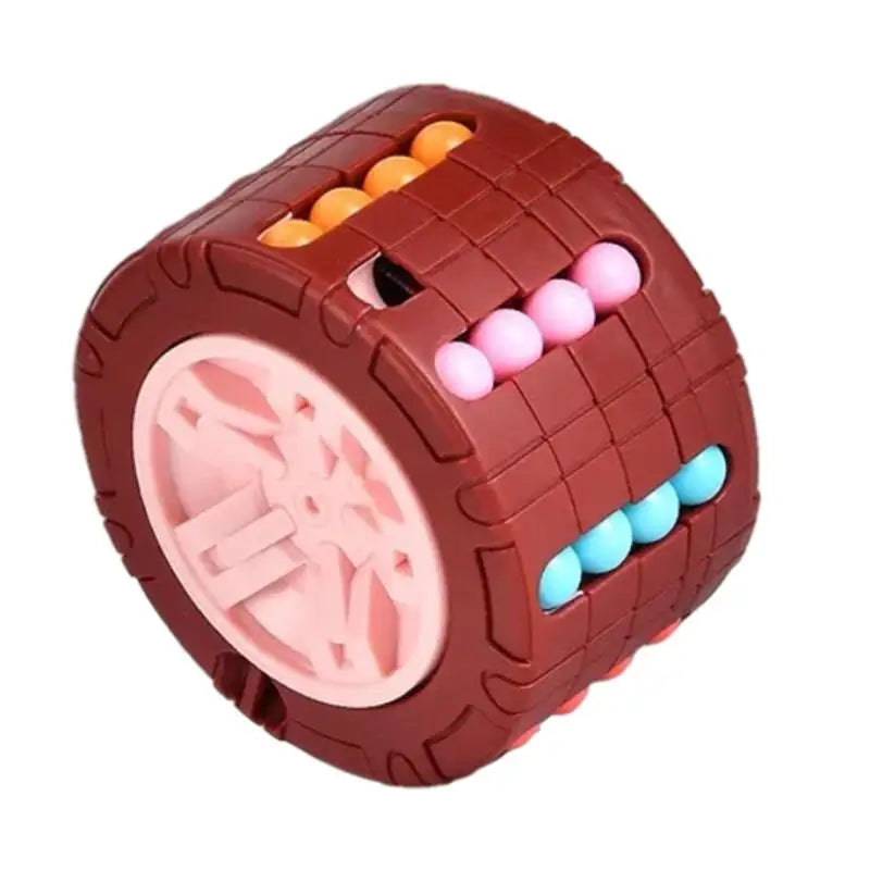 3D Cylinder Cube Toy Magical Bean Gyro Rotate Slide Puzzle Games Relieve Stress Children Educational Montessori Infant Toys Gift - Image 9