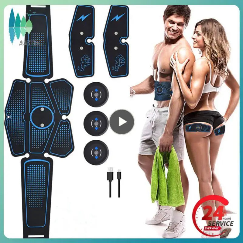 Electric Abdominal Muscle Trainer - EMS Fitness Slimming Exercise Machine for Home Gym - Image 3