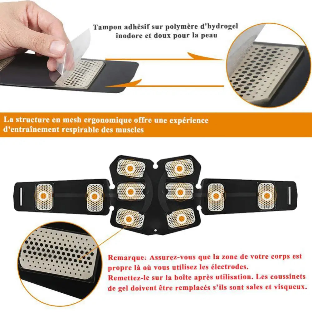 Electric Abdominal Muscle Trainer - EMS Fitness Slimming Exercise Machine for Home Gym - Image 8