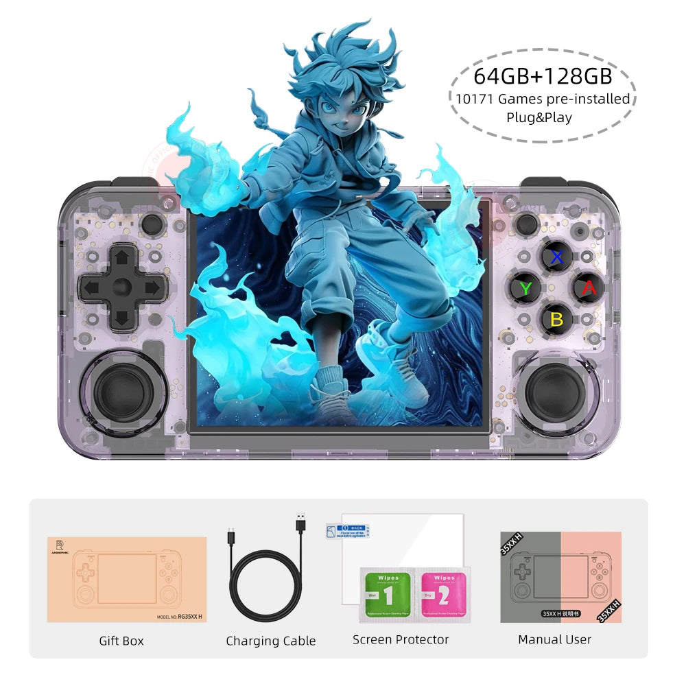 ANBERNIC RG35XX H Hand-held Consoles For Playing Video Games 3.5-inch IPS 640*480 Screen Retro Game Player 3300 mAh 5000+ Games - Image 11
