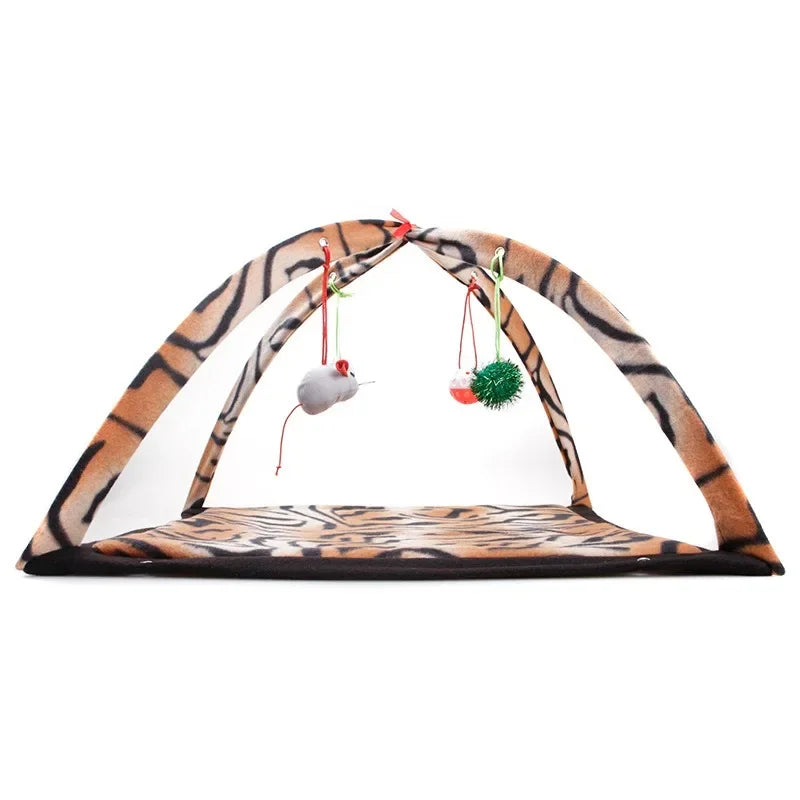 Portable Foldable Cat Tent - Funny Pet Activity Play Bed & Mat - Image 13