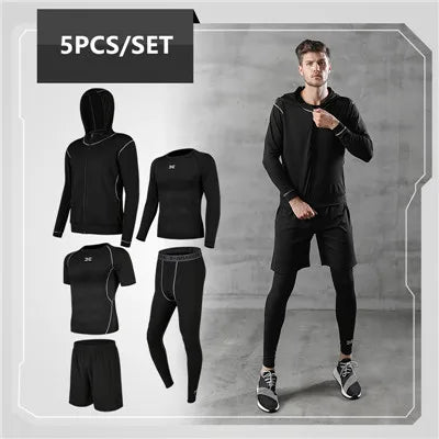 Men's Quick Dry Compression Sportswear Set - Image 3
