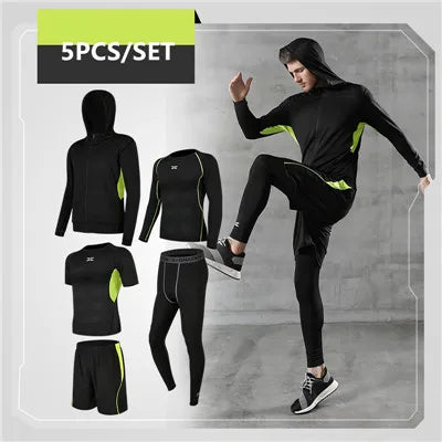 Men's Quick Dry Compression Sportswear Set - Image 6