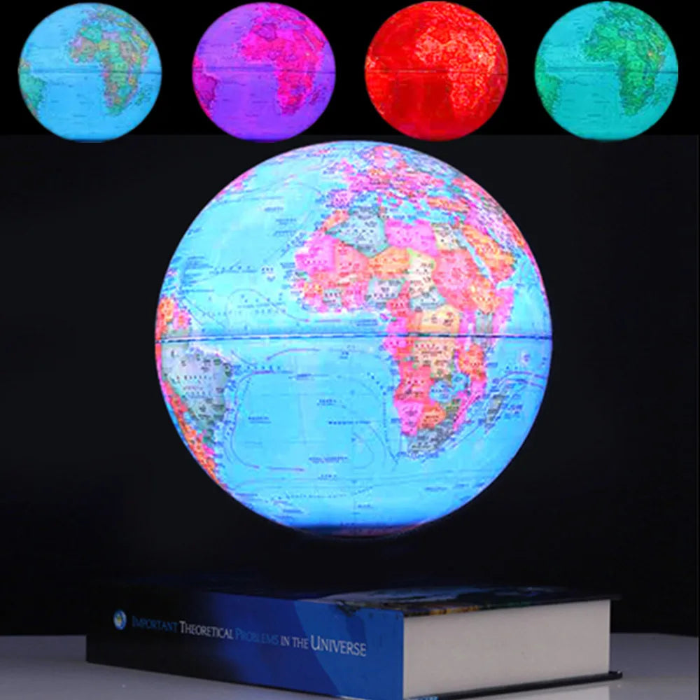 New Book Shape Magnetic Levitating Lamp 8Inch Floating Luminous Earth Globe World Map School Use Festival Gift Home Office Decor - Image 5