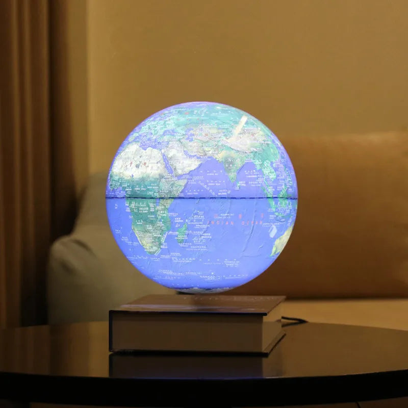 New Book Shape Magnetic Levitating Lamp 8Inch Floating Luminous Earth Globe World Map School Use Festival Gift Home Office Decor - Image 8