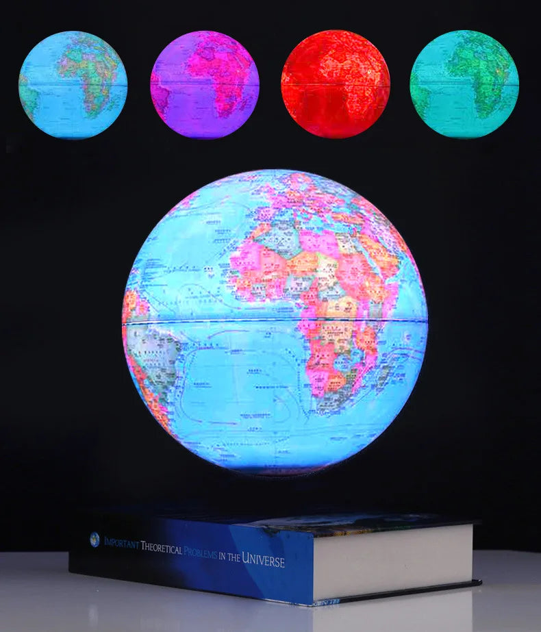 New Book Shape Magnetic Levitating Lamp 8Inch Floating Luminous Earth Globe World Map School Use Festival Gift Home Office Decor - Image 10