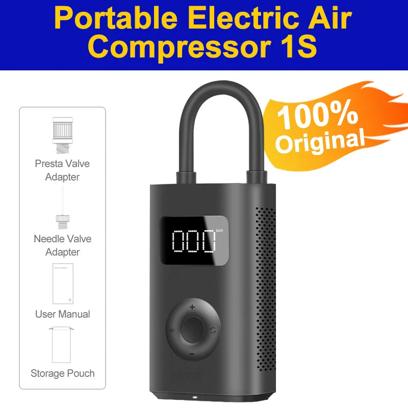 Xiaomi Mijia Air Pump 2 25%Speed Boost Mini Portable Electric Air Compressor Treasure 150PSI Type-C LED Multitool Inflator Xiomi - Image 9