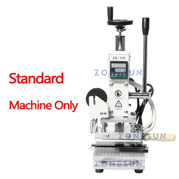 ZONESUN ZS110 Slidable Workbench Thermal Press Digital Leather Wood PVC Paper Hot Foil Stamping Machine Embossing Tool 10*13cm - Image 4